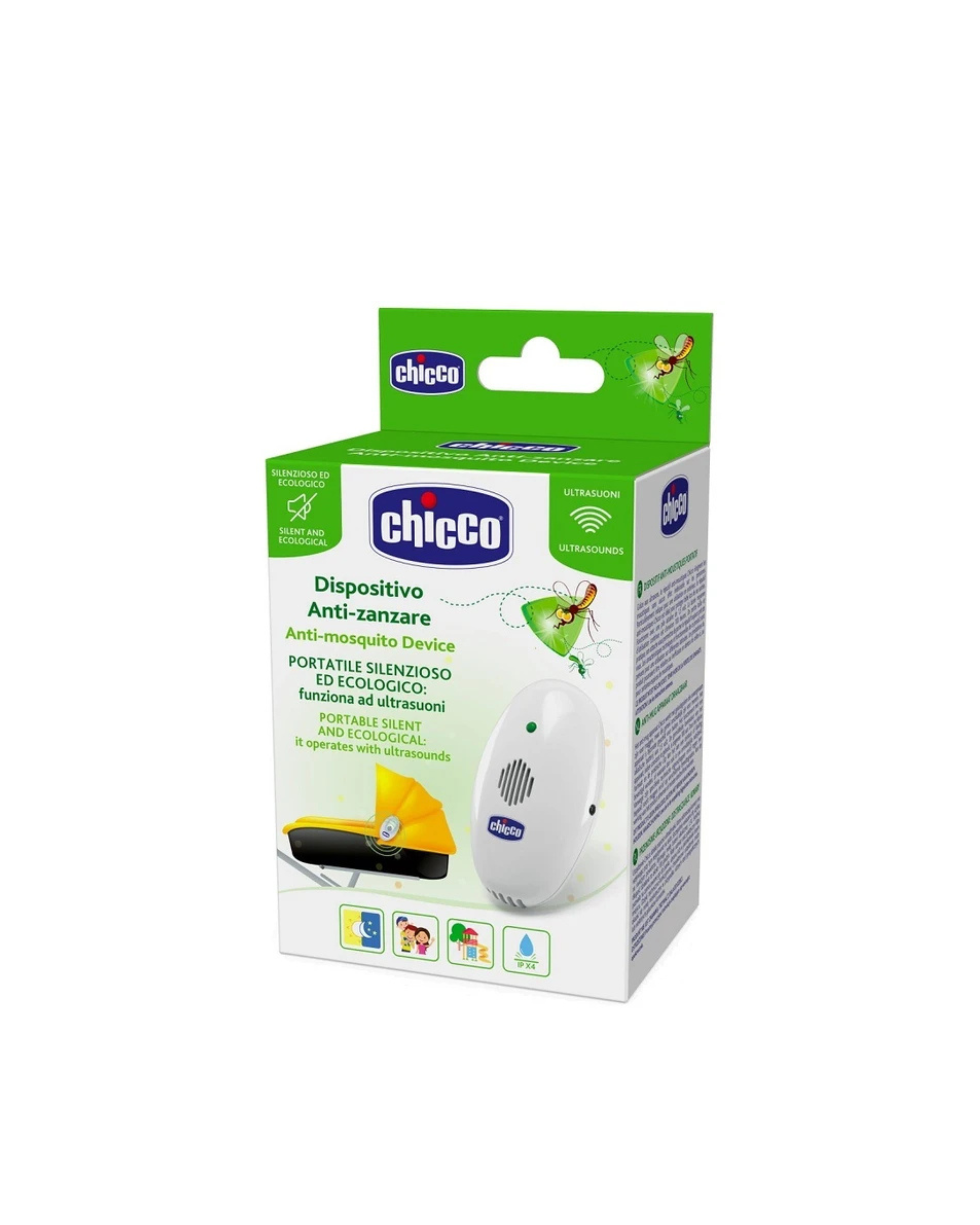 CHICCO NOZZZ – Dispozitiv portabil cu ultrasunete anti-țânțari, 1 bucată