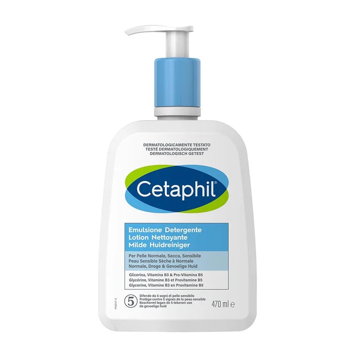 CETAPHIL – Emulsie de Curățare pentru Piele Normală, Uscată și Sensibilă, 470 ml