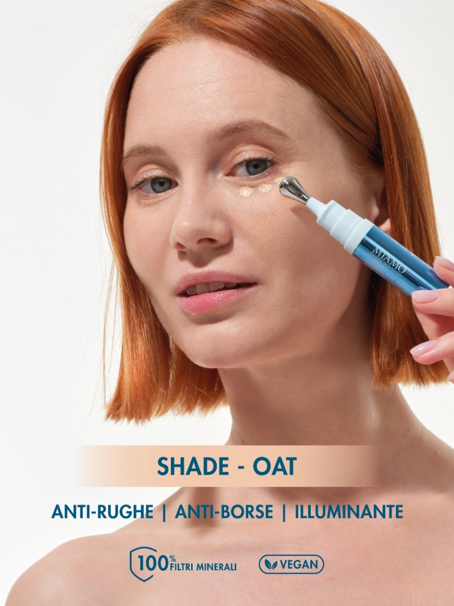 MIAMO Global Eye Defence Sunscreen Concealer Corector iluminator pentru conturul ochilor, antirid și anti-pun gi SPF 30 nuanța OAT, 7.5 ml