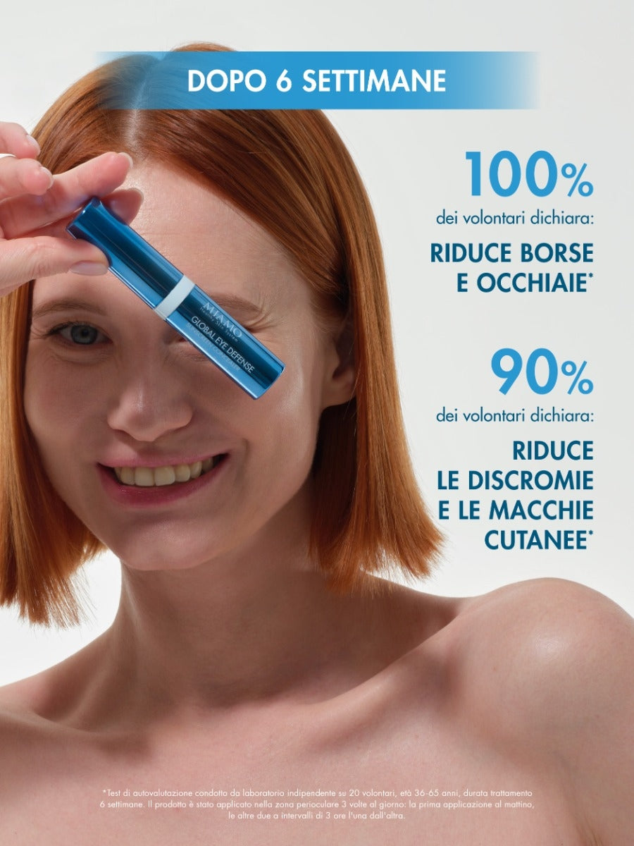 MIAMO Global Eye Defence Sunscreen Concealer Corector iluminator pentru conturul ochilor, antirid și anti-pun gi SPF 30 nuanța OAT, 7.5 ml