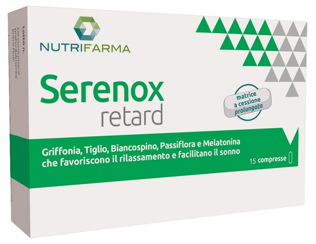 AQUA VIVA Nutrifarma - Serenox Retard Supliment alimentar pentru somn și relaxare, 15 comprimate