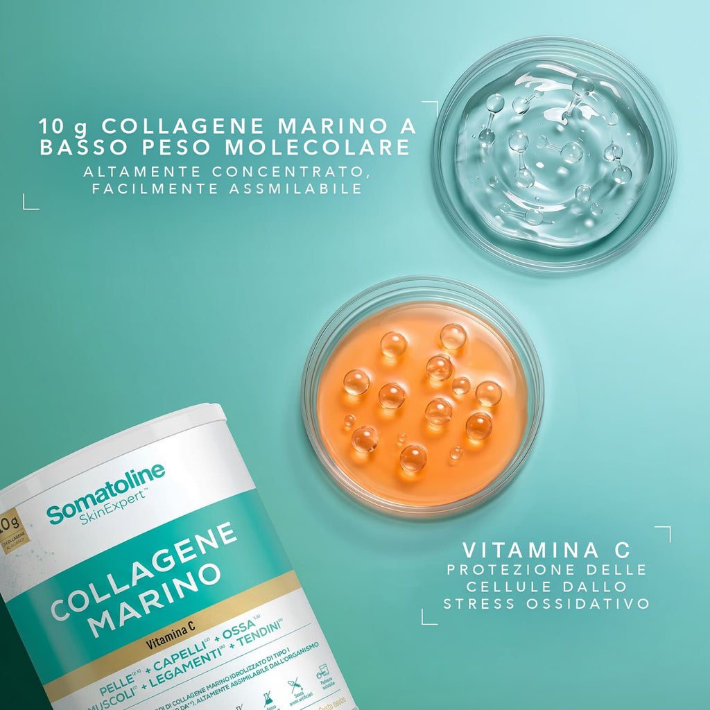 SOMATOLINE Colagen marin hidrolizat cu vitamina C, 278 g