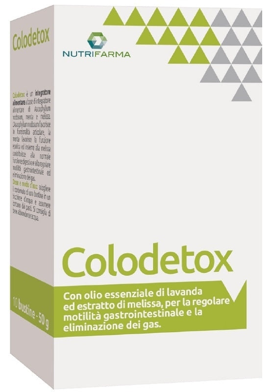 AQUA VIVA Nutrifarma - Colodetox Supliment pentru digestie și motilitate gastrointestinală, 10 plicuri
