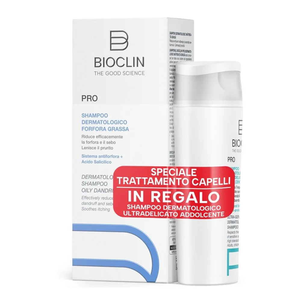 BIOCLIN PRO Speciale Tratament Capilar – Șampon dermatologic antimătreață + Șampon ultradelicat