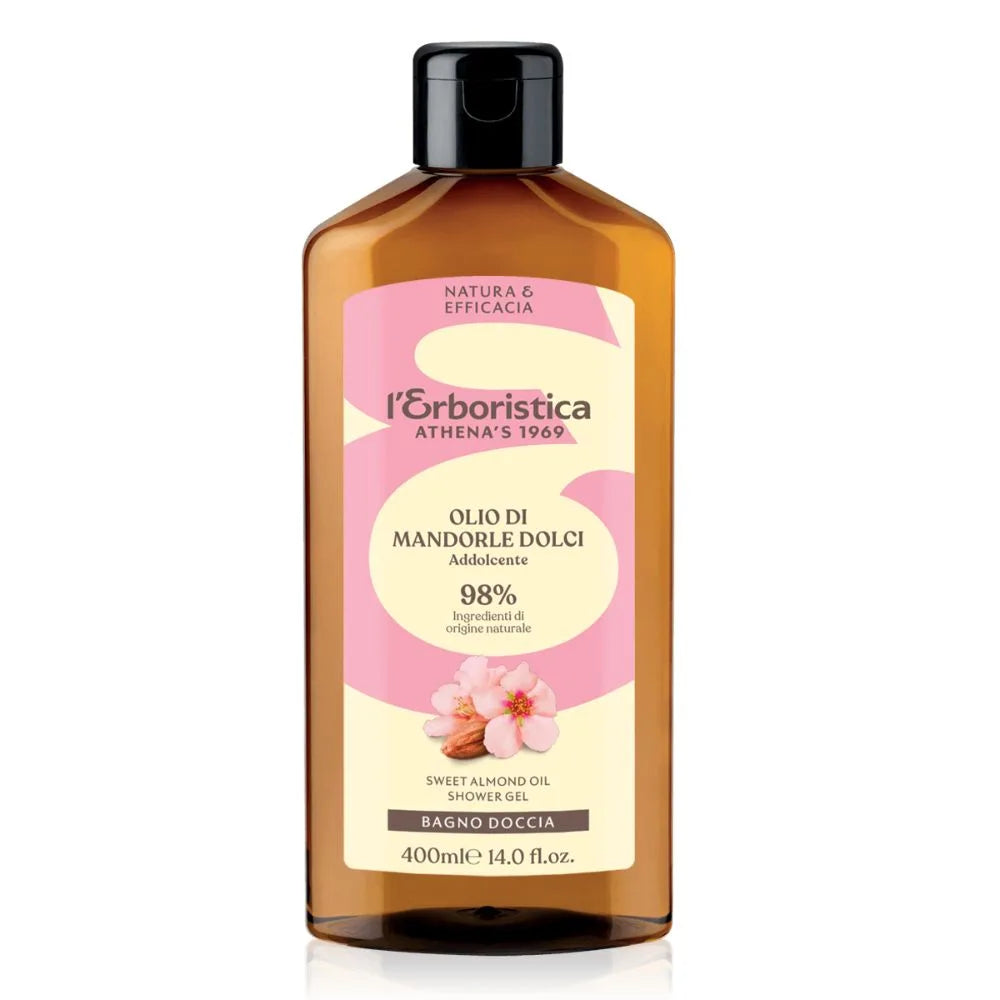 L'ERBORISTICA Ulei de migdale dulci – Spumă de duș catifelată, 400 ml