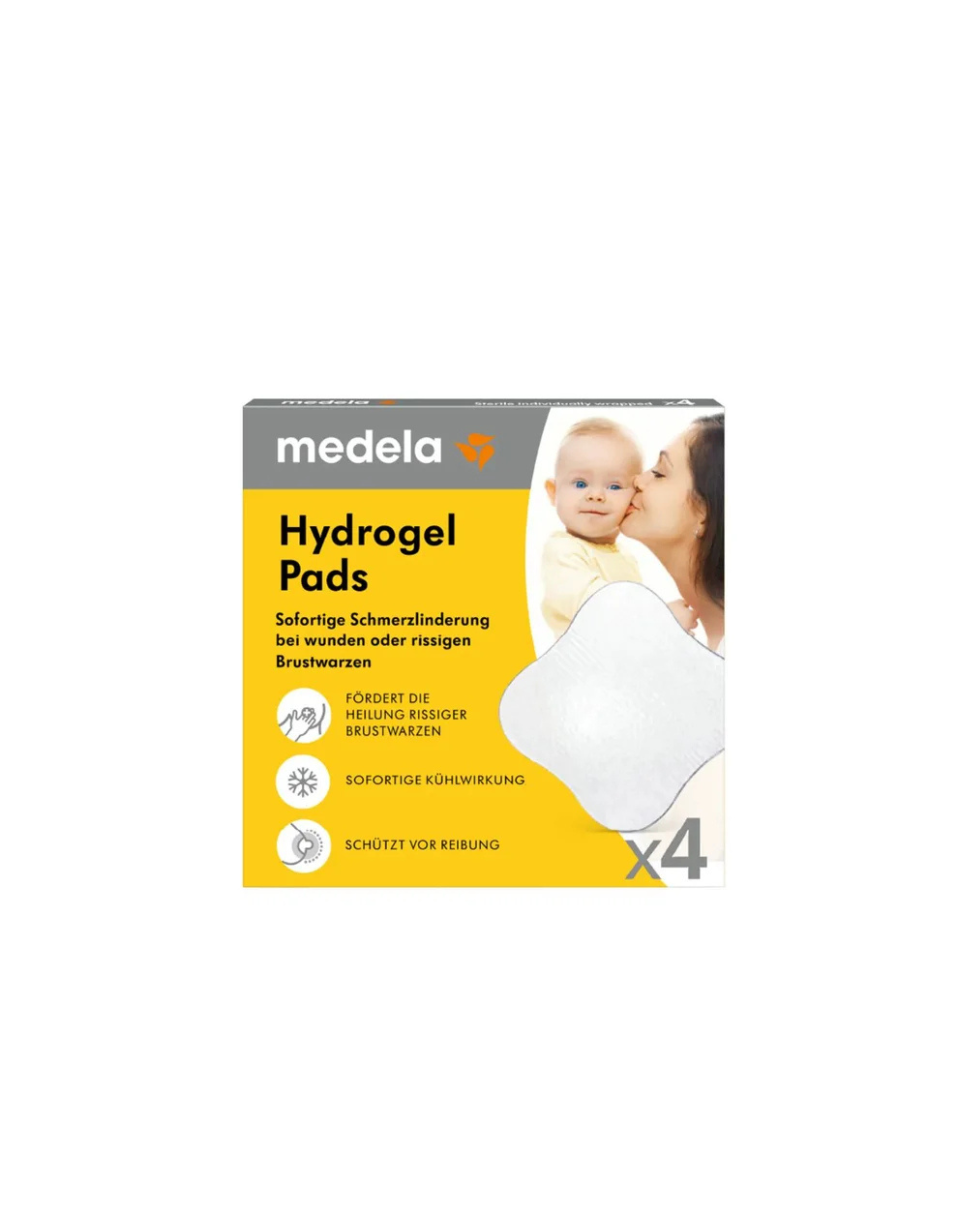 Medela Hydrogel - Pads  cu hidrogel pentru mameloane sensibile sau dureroase, 4 bucăți