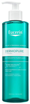 EUCERIN Dermopure Clinical Gel purifiant pentru față și corp, pentru piele grasă, sensibilă, cu tendință acneică 400 ml
