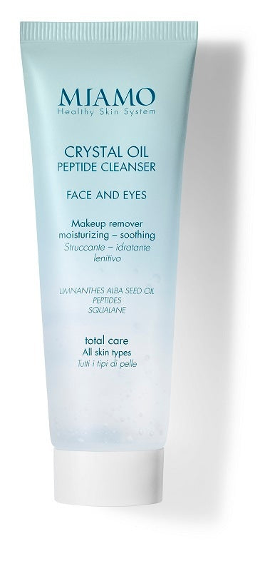 MIAMO Total Care - Crystal Oil Peptide Cleanser demachiant hidratant calmant produs de curățare pentru față și ochi Travel Size, 50ml