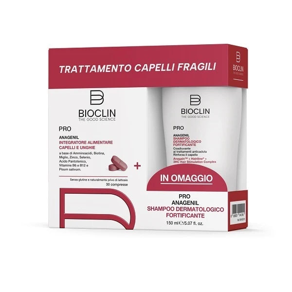 BIOCLIN PRO Anagenil Kit Anticadere 30 Comprimate + Șampon 150ML