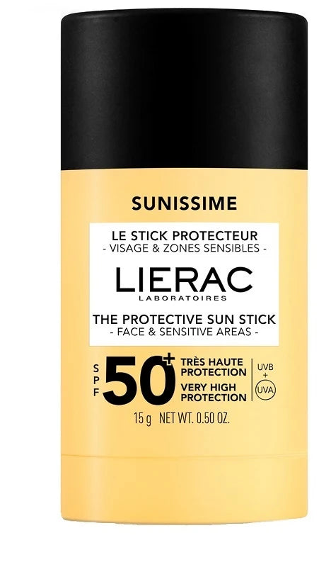 LIERAC Sunissime Stick Protector SPF 50+ Stick solar anti-îmbătrânire pentru zone sensibile 15 g