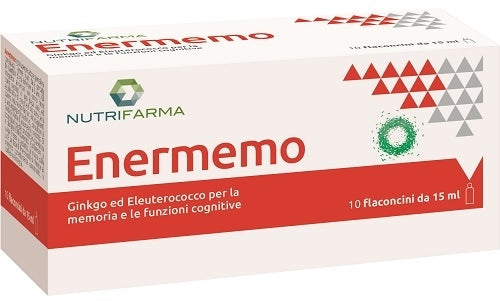 AQUA VIVA Nutrifarma - Enermemo Supliment pentru memorie și funcții cognitive, 10 flacoane pentru 10 ml
