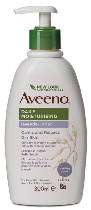 AVEENO Daily Moisturising - Cremă hidratantă de corp cu parfum de lavandă, 300 ml
