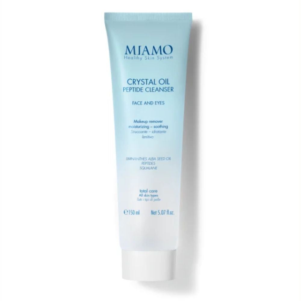 MIAMO Total Care - Crystal Oil Peptide Cleanser demachiant hidratant calmant produs de curățare pentru față și ochi, 150ml