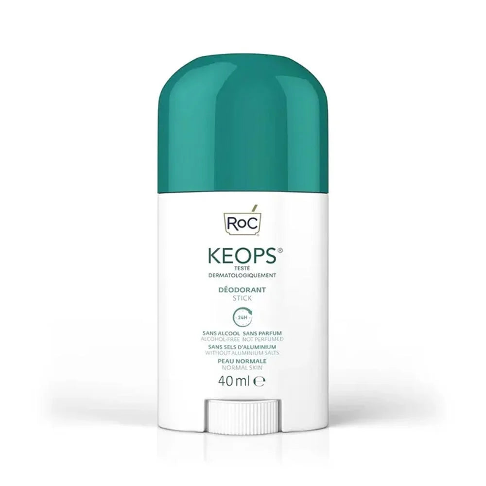 ROC KEOPS – Deodorant Stick Fără Alcool și Fără Parfum, Eficacitate 24H, 40 ml