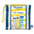 MUSTELA Set de Calatorie 2026, Gel de Curatare Delicat 100 ml, Lapte de Protectie Solara SPF 50+ 40 ml, Lapte dupa Plaja 100 ml, pentru copii