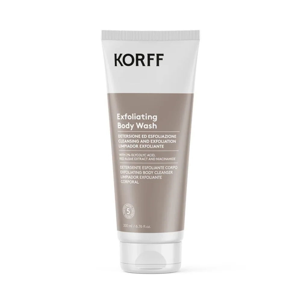 KORFF EXFOLIATING BODY WASH - Gel de Duș Exfoliant Corp, 200ml