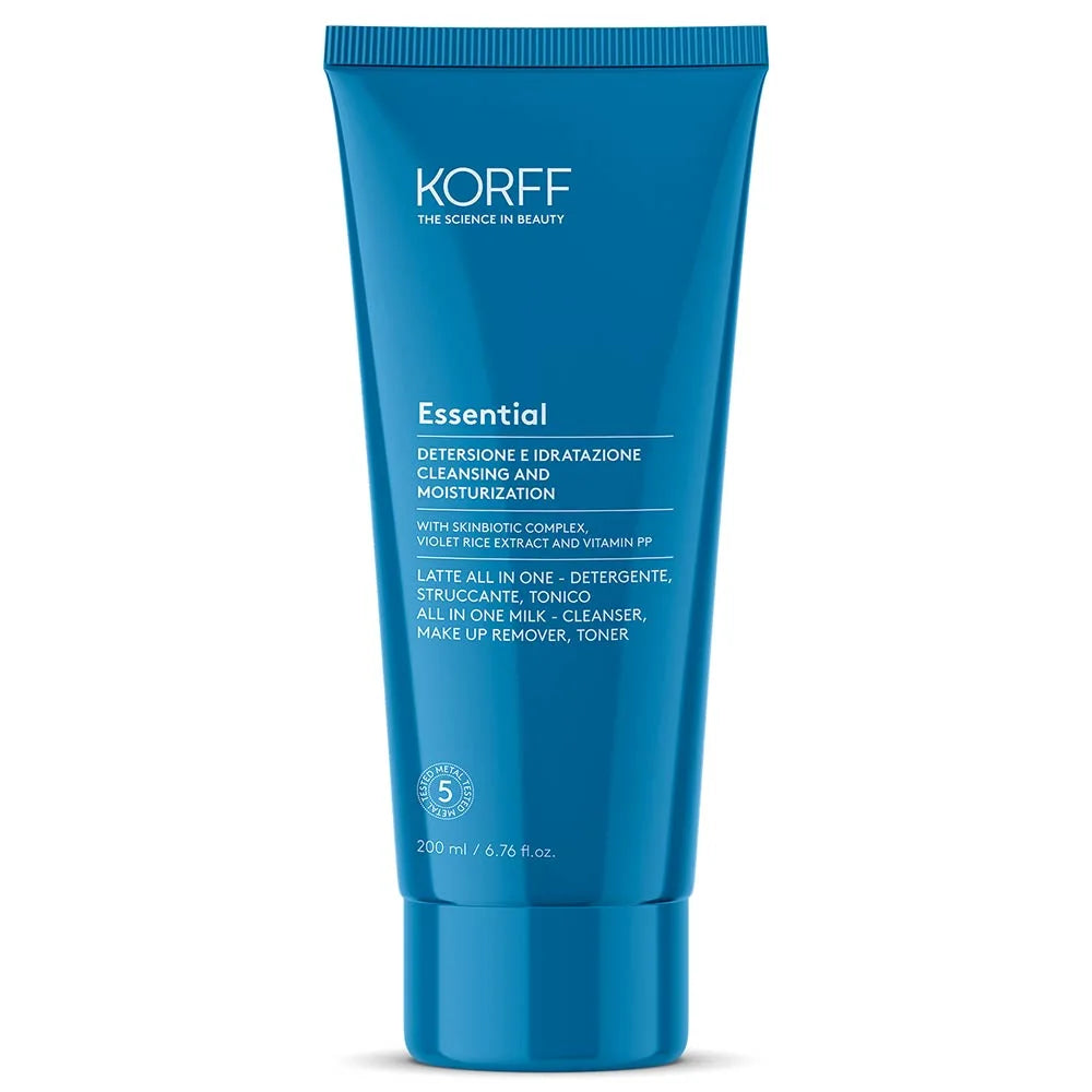 KORFF ESSENTIAL  – Demachiant 3 în 1 (lapte demachiant, curățare și tonic), 200 ml