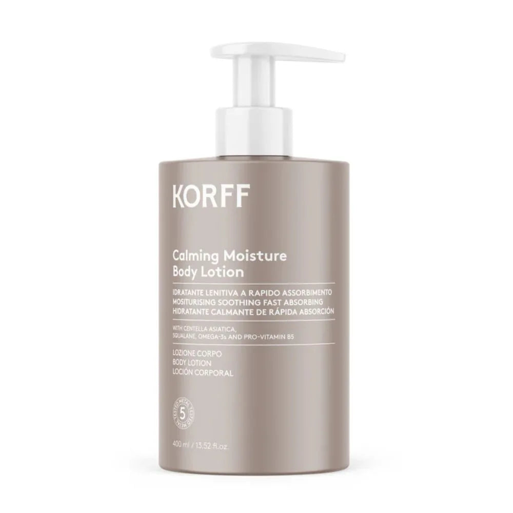 KORFF – Calming Moisture Body Lotion  Loțiune de Corp Hidratantă și Calmanta 400ml