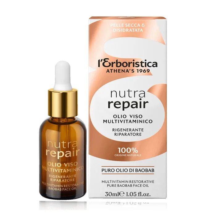 L'Erboristica Nutra Repair – Ulei Facial Multivitaminic Regenerant, 30ml
