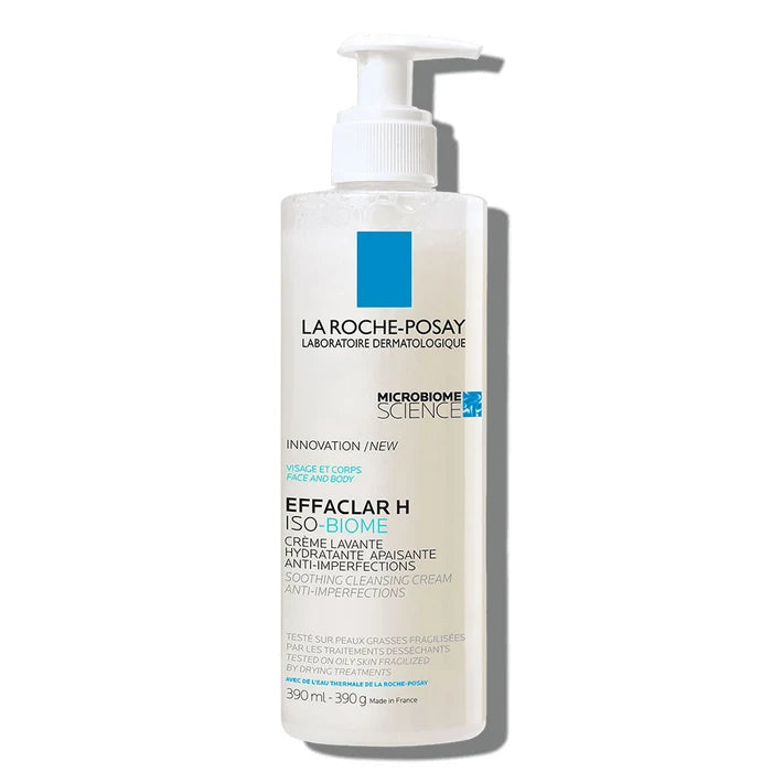 LA ROCHE-POSAY Effaclar H - Detergent Iso Biome Cremă Spumantă Calmantă , 400ml