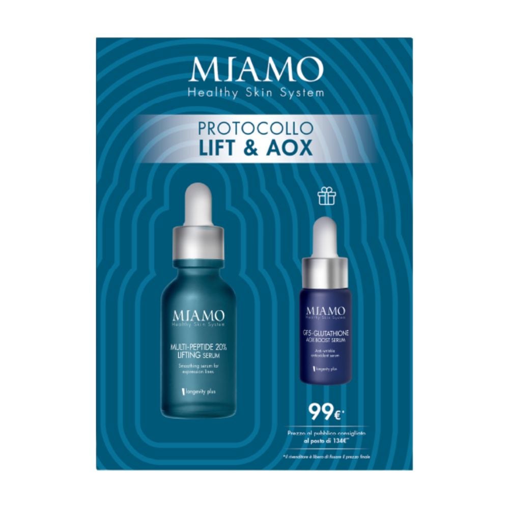 MIAMO protocol Lift & AOx Multi-Peptide 20% Lifting Serum 30ml + GF5-Glutathione Aox Booster Serum 10ml