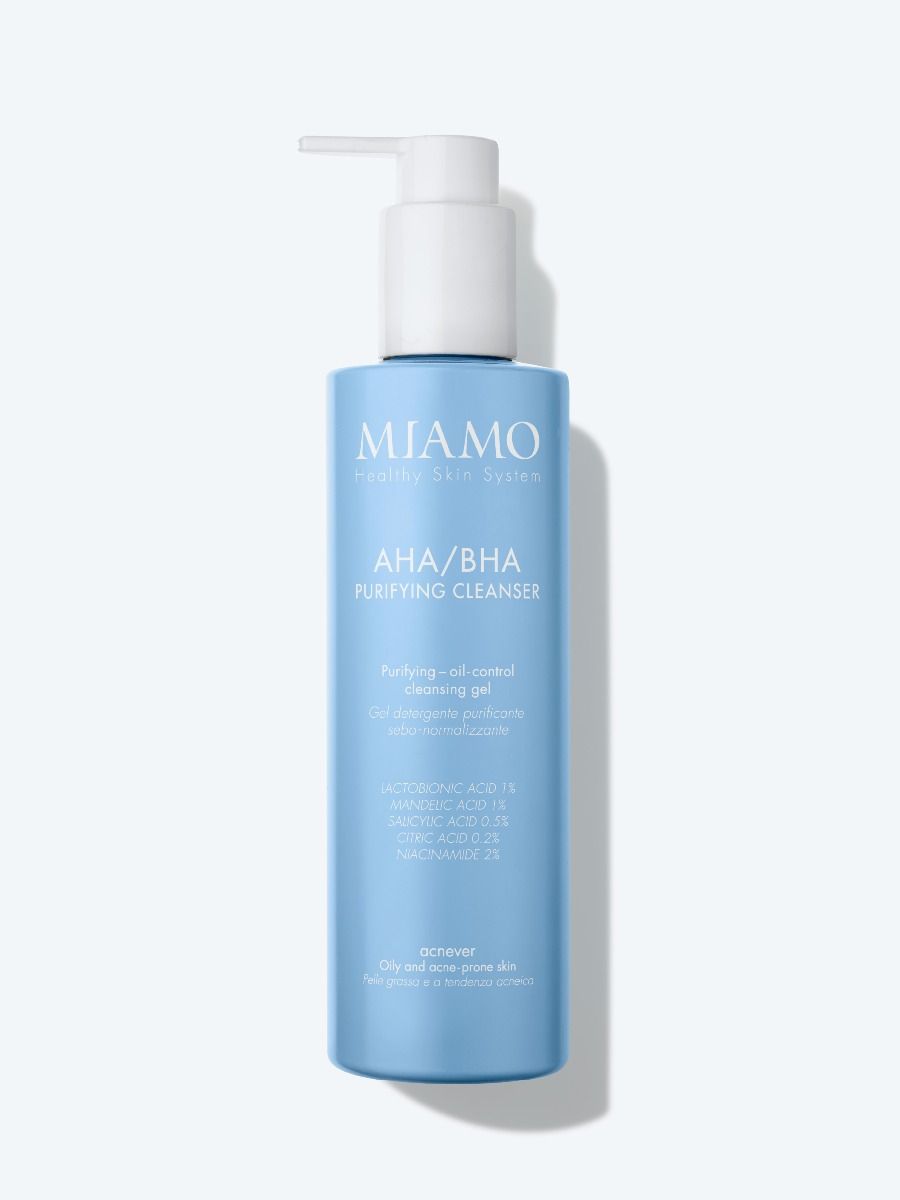 MIAMO Acnever - AHA/BHA Purifying Cleanser gel de curățare purifiant, 250ml