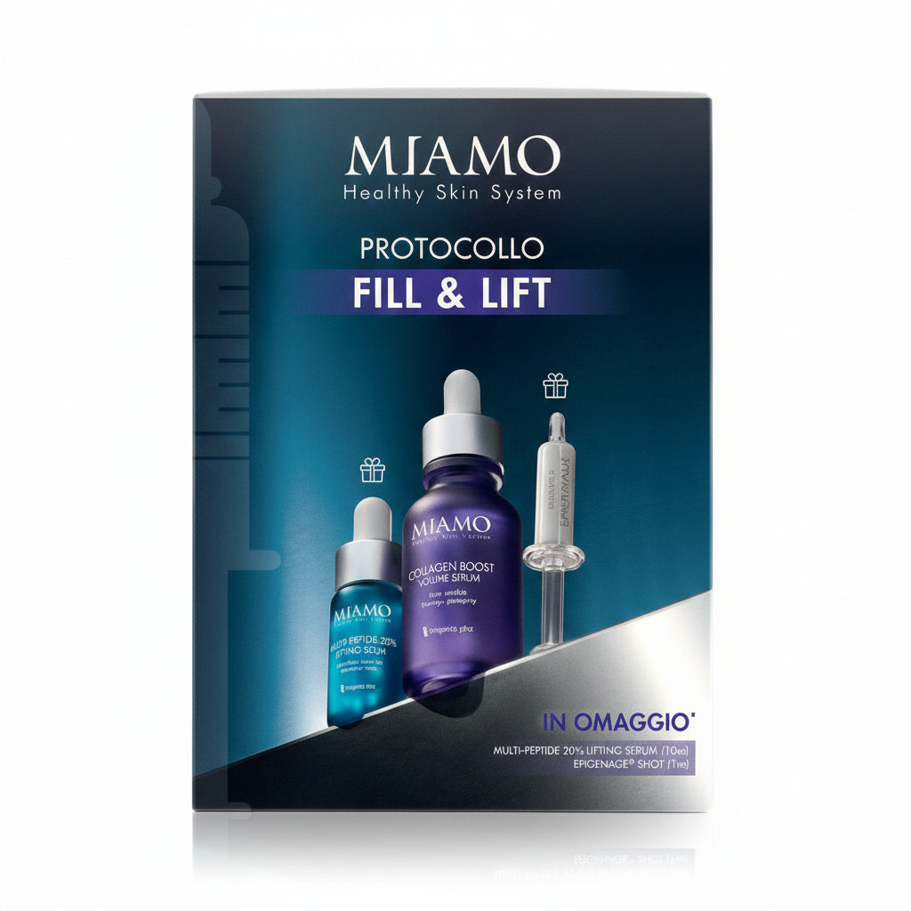 Miamo – Protocol Fill&Lift: Ser intensiv Collagen Boost 30 ml + Ser lifting Multi-Peptide 20% 10 ml + Epigenage Shot 1 ml