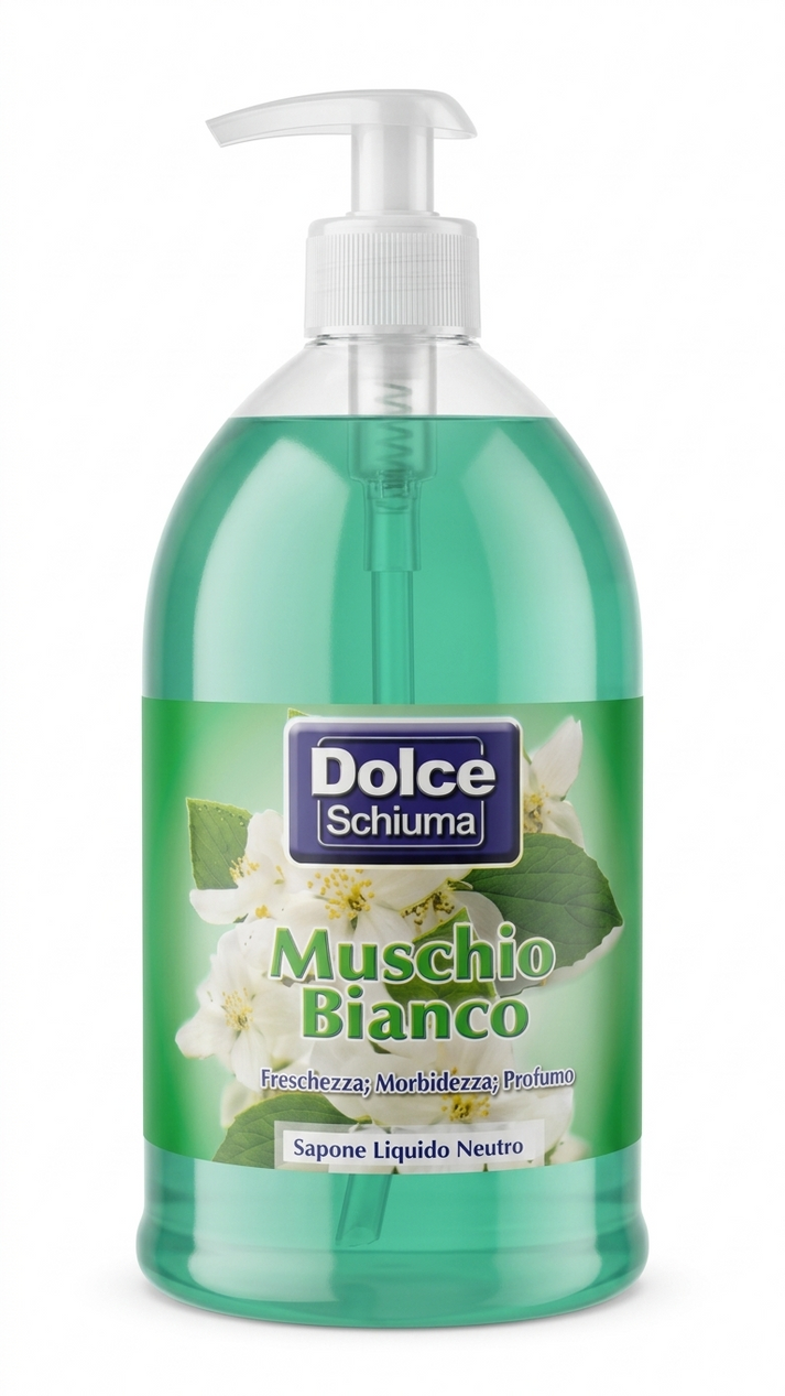 DOLCE SAPONE Săpun lichid Muschio cu pompiță, 1 L