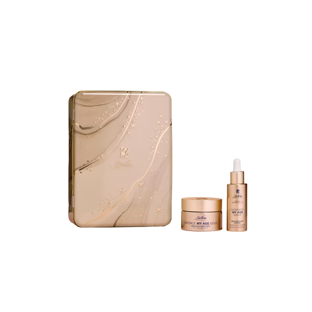 BIONIKE Defence My Age Gold CADOU – Ser Intensiv Fortifiant 30 ml + Cremă Bogată Fortifiantă 50 ml