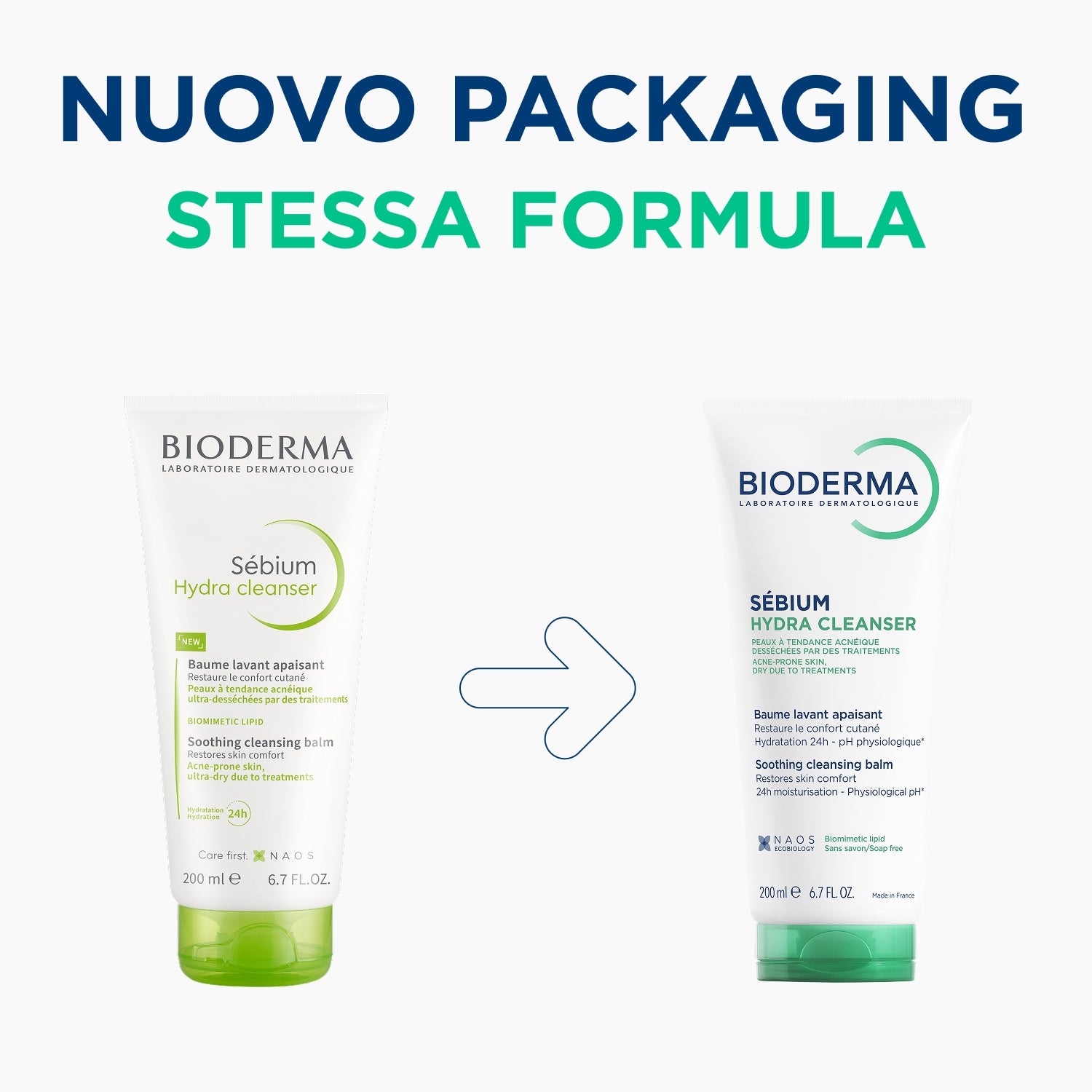 BIODERMA Sebium - Hydra Cleanser balsam de curățare ecobiolo gic, 200 ml