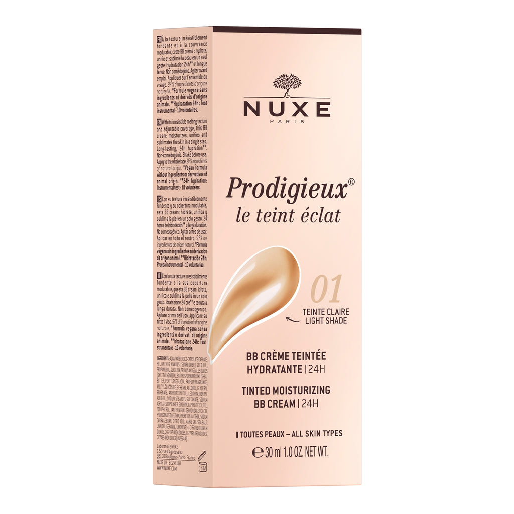 NUXE Prodi gieux - Le Teint Eclat BB Cream hidratantă nuanță deschisă, 30 ml