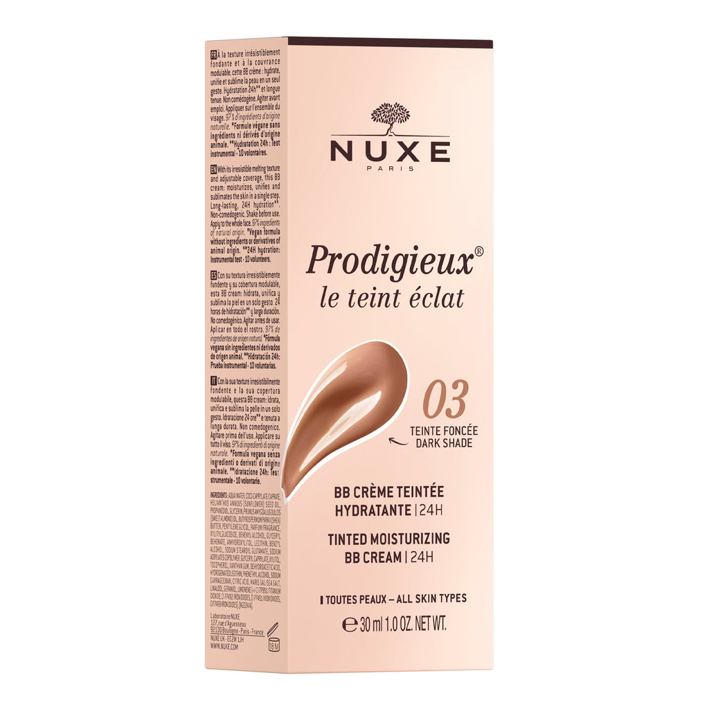 NUXE Prodigieux - Le Teint Eclat BB Cream cremă Colorata hidratantă Tonalità Scura, 30 ml