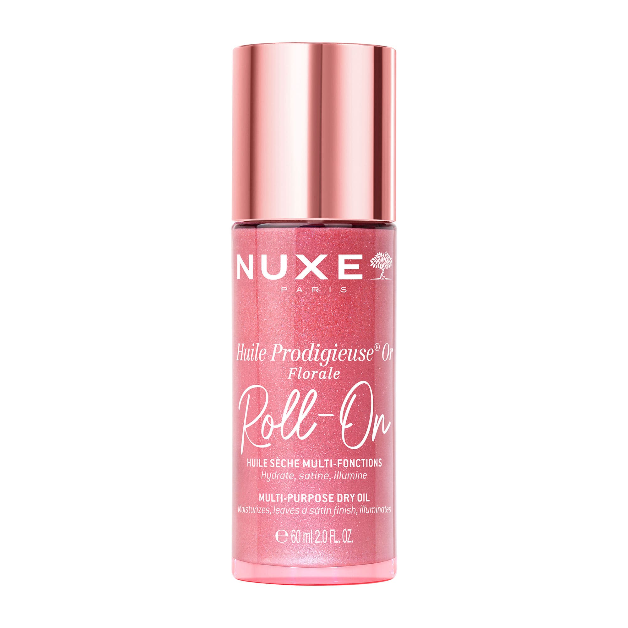 Nuxe Huile Prodigieuse Or Florale Roll-On Idrata Satina ed iluminează, 60 ml