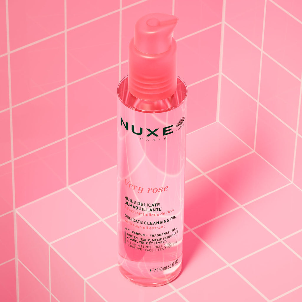 NUXE Very Rose - Ulei demachiant care curăță și calmează, 150 ml