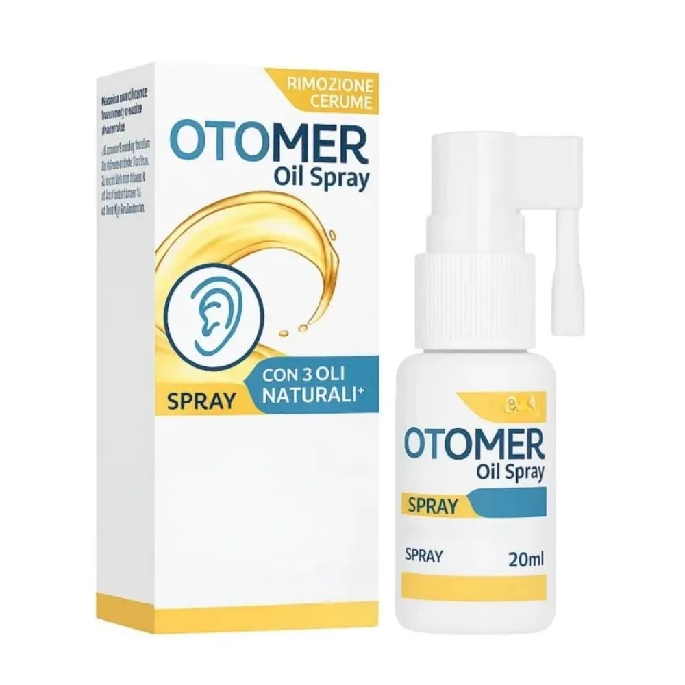 OTOMER OIL SPRAY CU 3 ULEI NATURALE PENTRU ÎNDEPĂRTAREA CERUMENULUI, 20ml