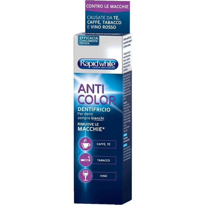 RAPID WHITE Anticolor – Pastă de Dinți Cu Efect de Albire, 75 ml