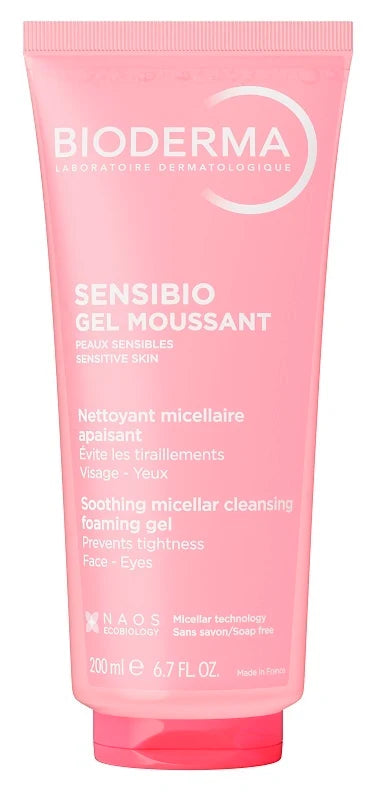 BIODERMA Sensibio Gel Moussant Gel de curățare spumant pentru ten sensibil, 200 ml