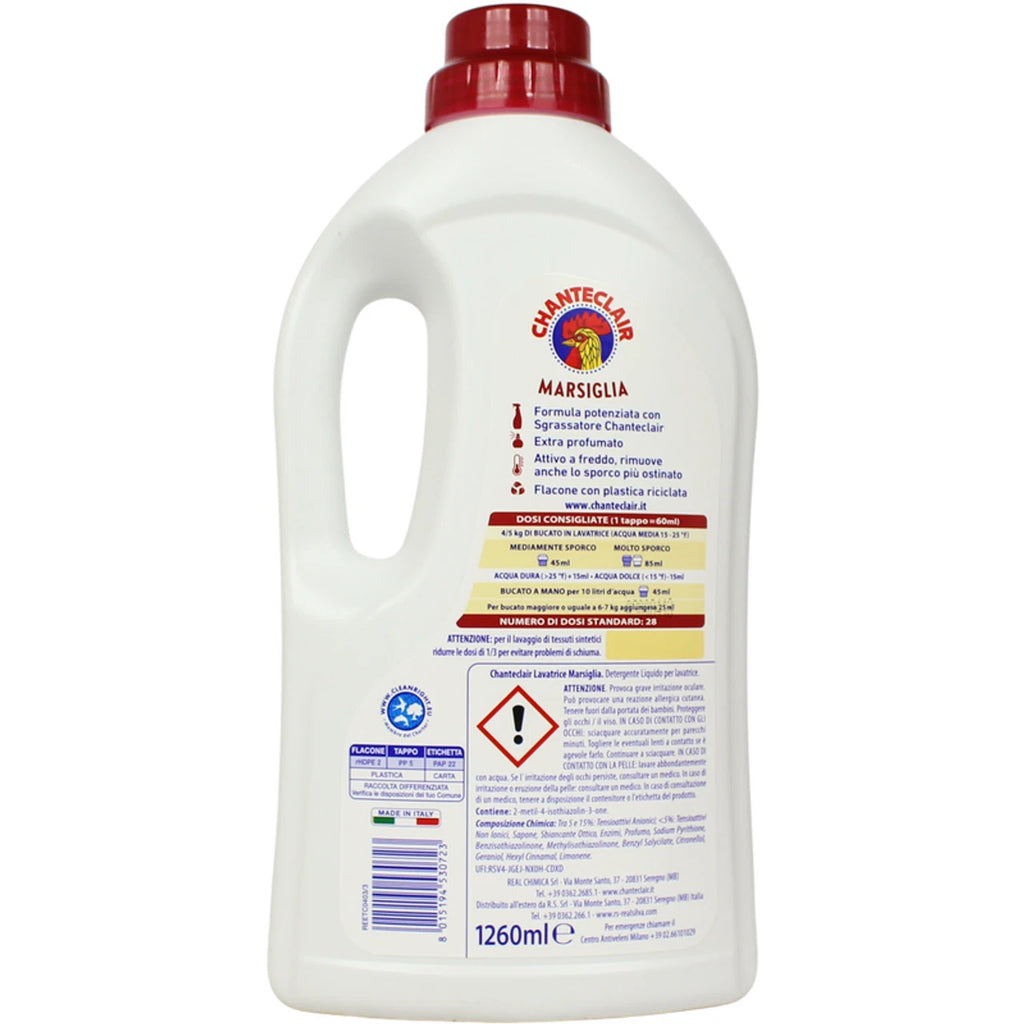 CHANTECLAIR Detergent lichid pentru rufe Marsiglia Extra Profumato, 28 spălări, 1260 ml