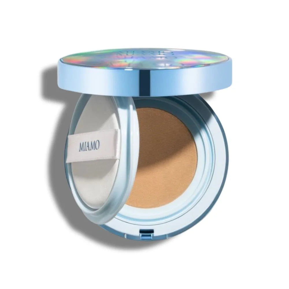 Miamo Second Skin Mesh Cushion Foundation – Fond de ten tip cushion SPF 50 PA+++, nuanța Sand, 13,5 g