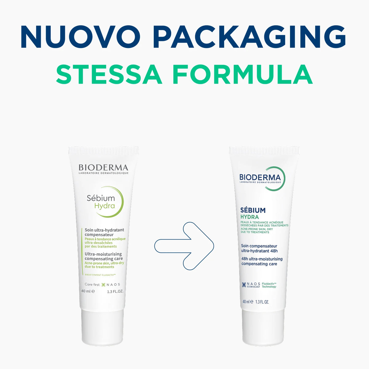 BIODERMA Sébium Hydra Cremă hidratantă și calmantă pentru ten gras, acneic și deshidratat, 40 ml