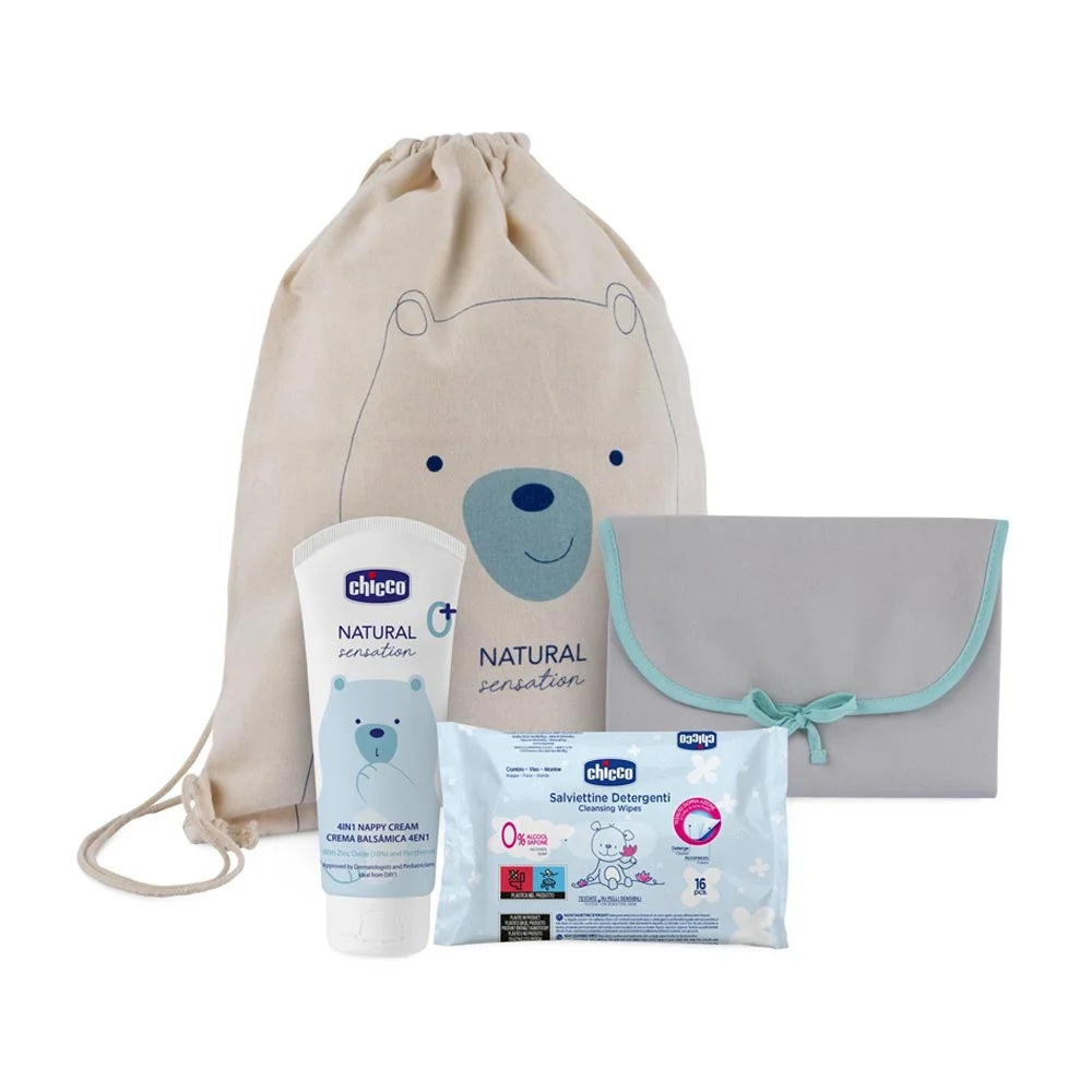 Chicco Natural Sensation – Set Cadou pentru Schimbarea Scutecului