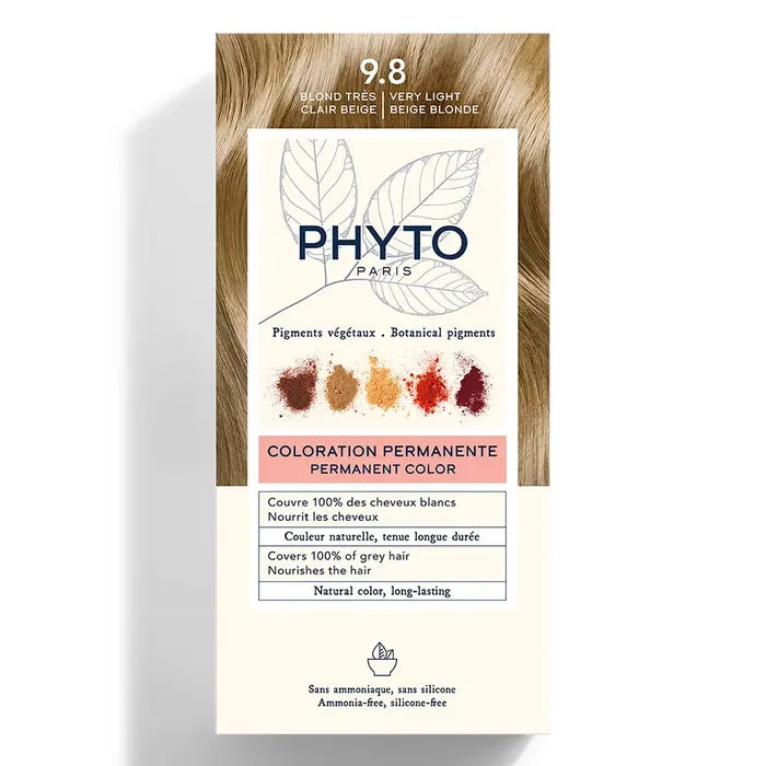 PHYTO PHYTOCOLOR 9.8 – Blond Foarte Deschis Cenușiu