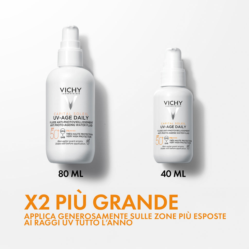 VICHY Capital Soleil UV-Age Daily SPF50+ – Fluid anti-fotoîmbătrânire pentru față 80 ml
