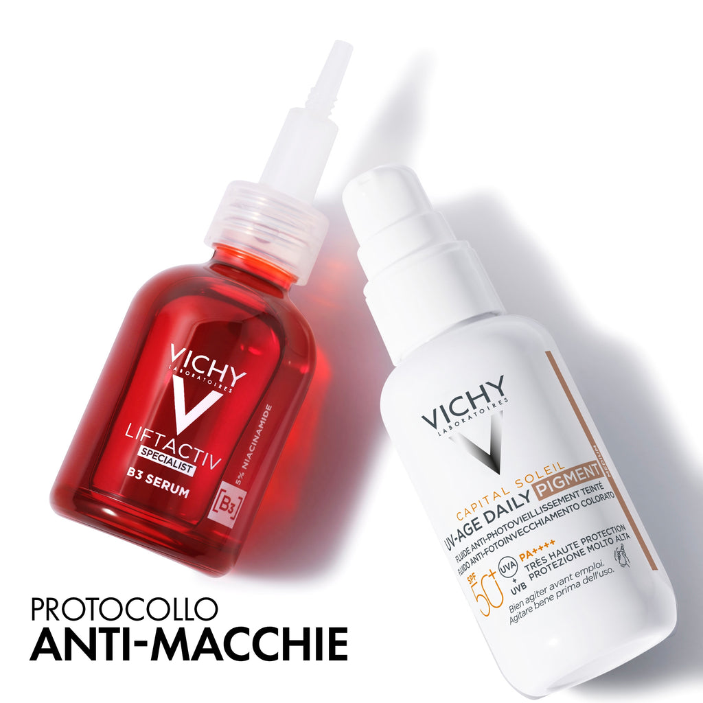 VICHY Capital Soleil UV-Age Daily Pigment Medium SPF50+ – Fluid colorat anti-fotoîmbătrânire 40 ml